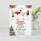 Invitation à la soirée cocktail de Noël (Debout devant)