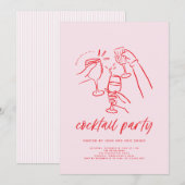 Invitation à la soirée cocktail de Noël (Devant / Derrière)