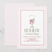Invitation à la soirée cocktail des Fêtes (Devant / Derrière)