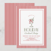 Invitation à la soirée cocktail des Fêtes (Devant / Derrière)