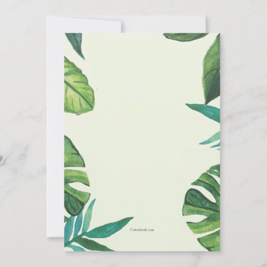 Invitation à la soirée Cocktail d'été (Dos)