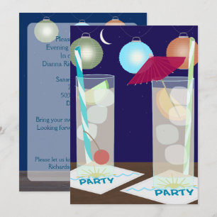 Invitation à la soirée Cocktail d'été