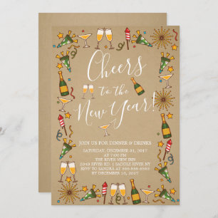 Invitation à la soirée Cocktail du Nouvel An