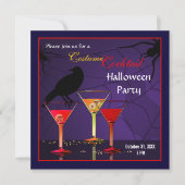 Invitation à la soirée cocktail Halloween (Devant)