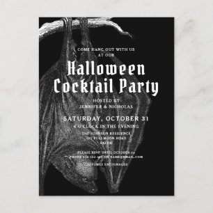 Invitation à la soirée cocktail Halloween Chauves-