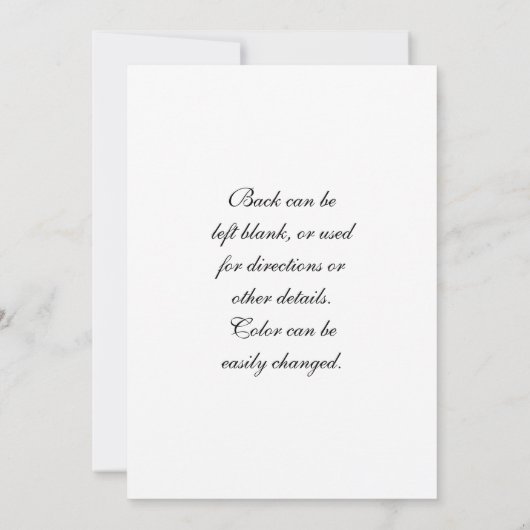 Invitation à la soirée cocktail Martini (Dos)