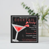 Invitation à la soirée cocktail Martini (Debout devant)