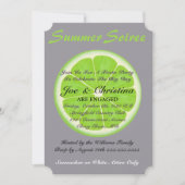 Invitation à la soirée Cocktail Seersucker & Lime (Devant)