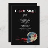 Invitation à la soirée costumée d'Halloween (Devant / Derrière)