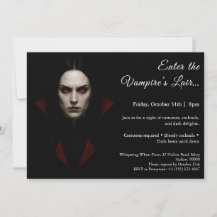 Invitation à la soirée costumée Halloween de la Re