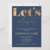 Invitation à la soirée d'affaires Navy Celebrons (Devant)