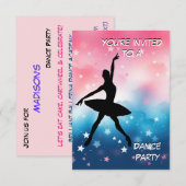 Invitation à la soirée dansante (Devant / Derrière)