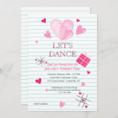 Invitation à la soirée dansante de la Saint-Valent (Devant / Derrière)