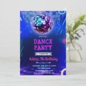 Invitation à la soirée dansante disco (Debout devant)