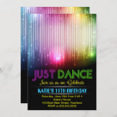 Invitation à la soirée dansante Disco Just (Devant / Derrière)
