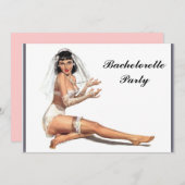 Invitation à la soirée de Bachelorette (Devant / Derrière)