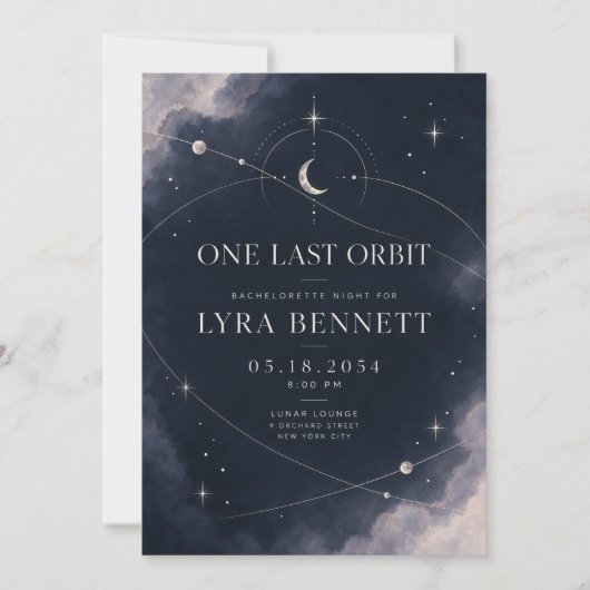 Invitation à la soirée de Bachelorette | Céleste a (Devant)
