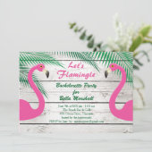 Invitation à la soirée de Bachelorette Flamant Ros (Debout devant)