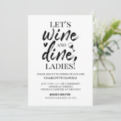 Invitation à la soirée de Bachelorette | Vin & Dîn (Debout devant)