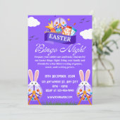 Invitation à la soirée de Bingo de Pâques illustré (Debout devant)
