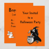 Invitation à la soirée de brassage de sorcières d' (Devant / Derrière)