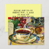 INVITATION À LA SOIRÉE DE CAFETIÈRE MATINALE KLATC (Devant / Derrière)