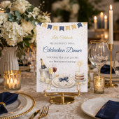 Invitation à la soirée de célébration Bleu Or