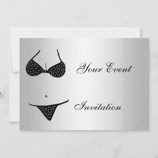 Invitation à la soirée de célibataire (Devant)