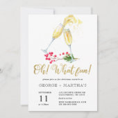 Invitation à la soirée de cocktail de Noël (Devant)