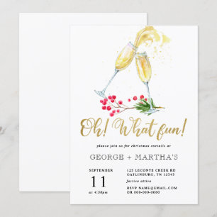 Invitation à la soirée de cocktail de Noël
