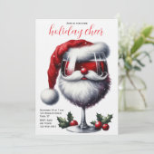 Invitation à la soirée de cocktail de Noël (Debout devant)