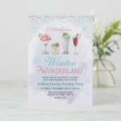 Invitation à la soirée de cocktail de Noël pendant (Debout devant)