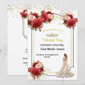 Invitation à la soirée de débutante (Devant / Derrière)