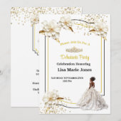 Invitation à la soirée de débutante (Devant / Derrière)