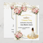 Invitation à la soirée de débutante (Devant / Derrière)