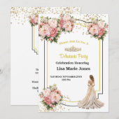 Invitation à la soirée de débutante (Devant / Derrière)