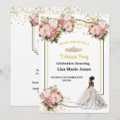 Invitation à la soirée de débutante (Devant / Derrière)