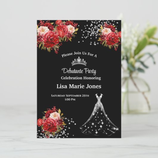 Invitation à la soirée de débutante (Debout devant)