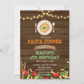 Invitation à la soirée de dîner de spaghettis (Devant)