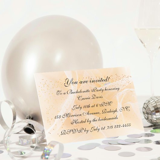 Invitation à la soirée de fiançailles