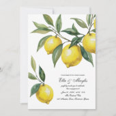 Invitation à la soirée de fiançailles au citron | (Devant)