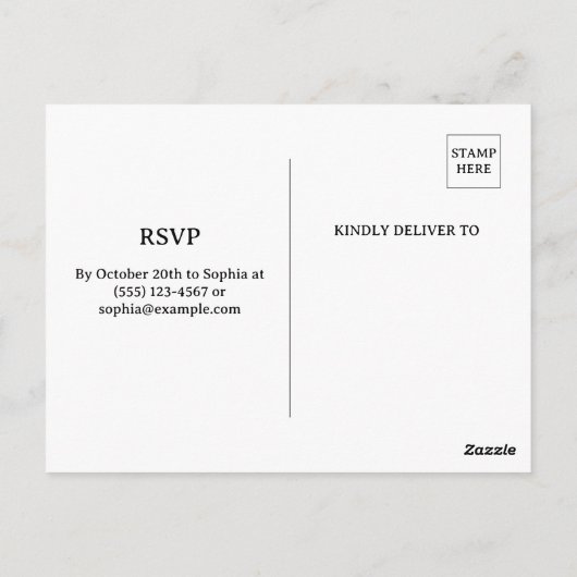 Invitation à la soirée de fiançailles Halloween de (Dos)