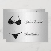 Invitation à la soirée de garçon (Devant / Derrière)