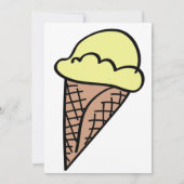 Invitation à la soirée de glaces (Dos)