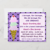 Invitation à la soirée de glaces (Devant)