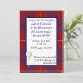 Invitation à la soirée de golf du marié (Debout devant)