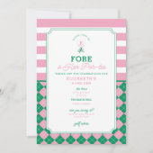 Invitation à la soirée de golf Hen Par-tee (Devant)