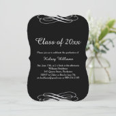 Invitation à la soirée de graduation classique en  (Debout devant)