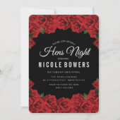 Invitation à la soirée de jeunes filles Red Roses (Devant)