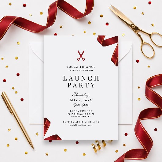 Invitation à la soirée de lancement